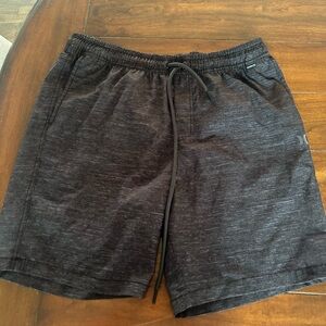 Hurley Mens elastic waist performance shorts size M
